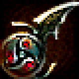 Icono de Hojas Ninja Oscuras